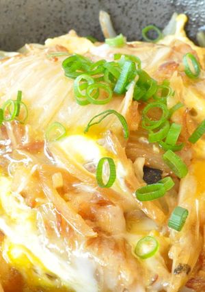 缶詰と料理酒だけで味付けするエンガワどん-レシピのメイン写真