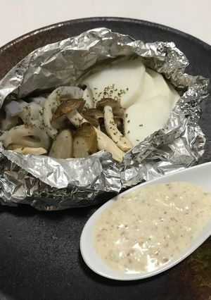 【腸活】根菜のホイル焼き チーズソース-レシピのメイン写真