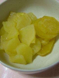 レンジで簡単♬さつま芋とりんごの重ね煮♬-レシピのメイン写真