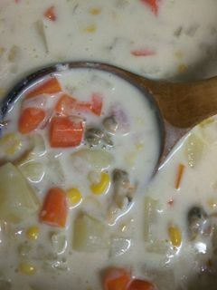 簡単にクラムチャウダー-レシピのメイン写真