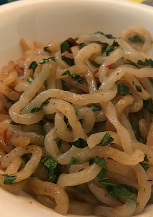 大葉とみょうがの糸こんにゃく炒め煮-レシピのメイン写真