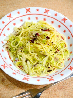 簡単!サバ缶パスタ☆ペペロンチーノ-レシピのメイン写真
