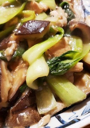 小松菜とシイタケの旨煮-レシピのメイン写真