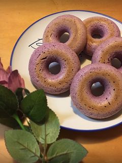簡単!紫芋の焼きドーナツ-レシピのメイン写真