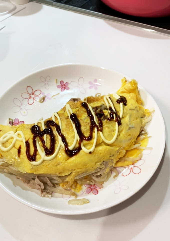 少しもやしが多すぎたとん平焼き-レシピのメイン写真