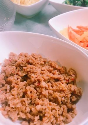 超簡単！辛旨☆肉そぼろ☆ピビンパに♪-レシピのメイン写真