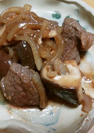 牛肉とシイタケの甘辛醤油炒め-レシピのメイン写真