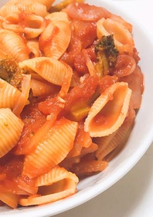 トマトソースパスタ-レシピのメイン写真