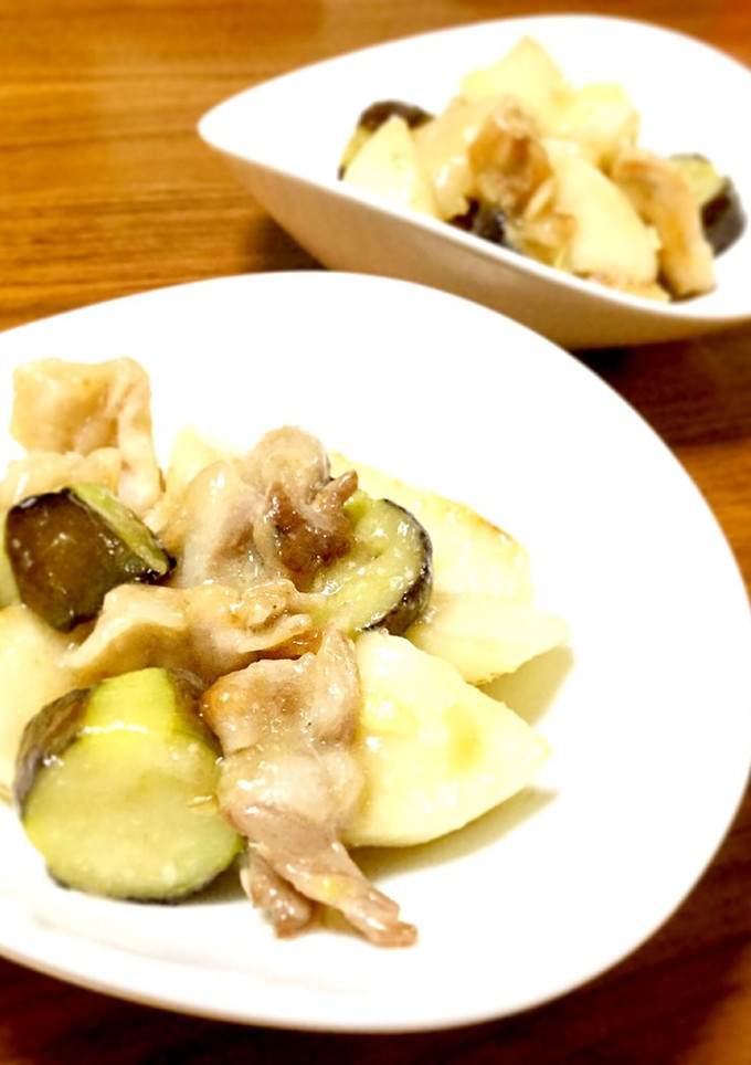 蕪と茄子の味噌炒め-レシピのメイン写真