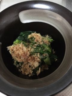 納豆のタレで!法蓮草のおひたし-レシピのメイン写真