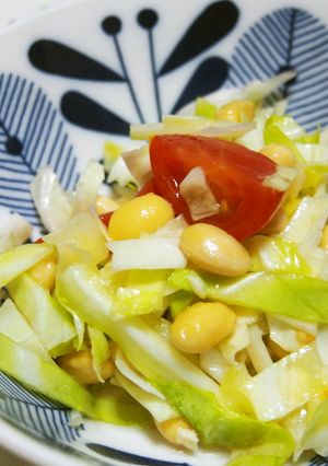 プチトマトとキャベツ・大豆のコールスロー-レシピのメイン写真