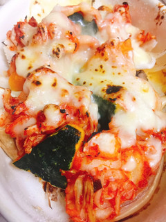 カボチャとキムチのチーズ焼き-レシピのメイン写真