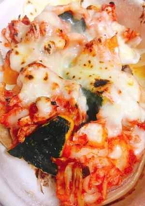 カボチャとキムチのチーズ焼き-レシピのメイン写真