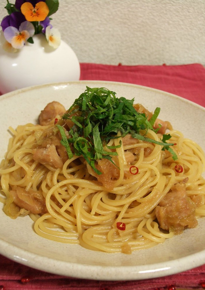 HOTな☆鶏のみぞれスパ☆（和風）-レシピのメイン写真
