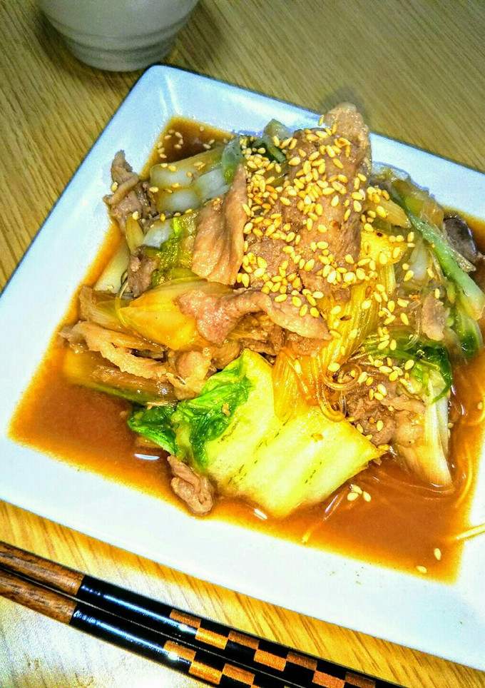 腹持ち良し！すき焼き風炒め-レシピのメイン写真