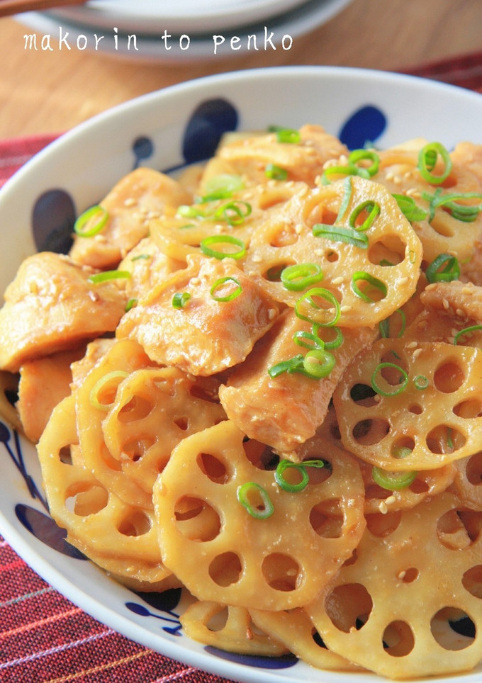 味付け1つ！むね肉とれんこんのコク旨炒め-レシピのメイン写真