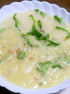 パスタソースを使って、春雨カルボナーラ-レシピのメイン写真