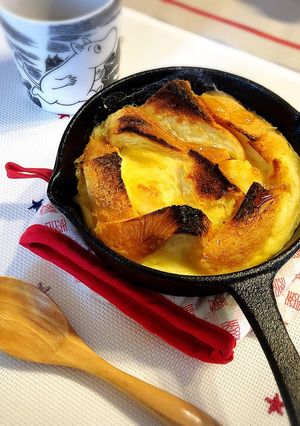 洗い物2つ♪サクふわ食感のパンプディング-レシピのメイン写真