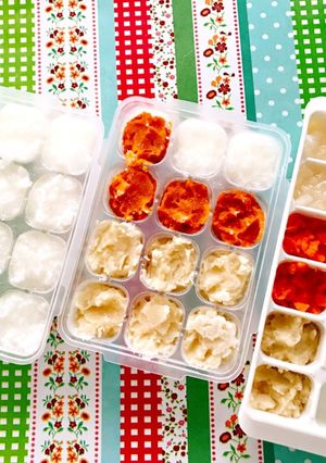 一度に楽々！炊飯器で簡単離乳食ストック-レシピのメイン写真