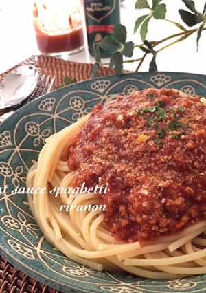 簡単!絶品!ミートソースパスタ♡-レシピのメイン写真