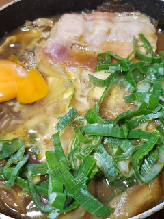 好き焼きの残りでカレーうどん-レシピのメイン写真