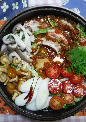 トマトと白菜のカープ応援鍋-レシピのメイン写真