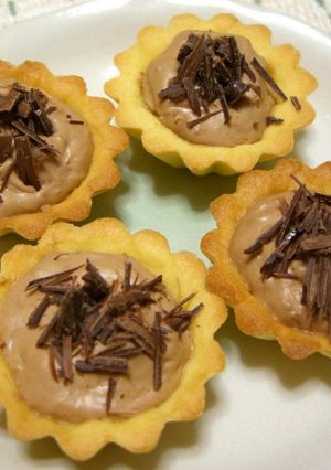 やわらかクリームの『ミニチョコタルト』-レシピのメイン写真