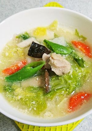 野菜と豆乳のMISOスープ-レシピのメイン写真