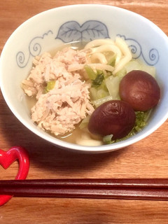 鶏ごぼうつくねのあったかうどん-レシピのメイン写真