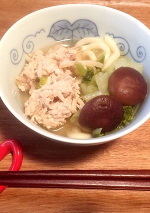 鶏ごぼうつくねのあったかうどん-レシピのメイン写真