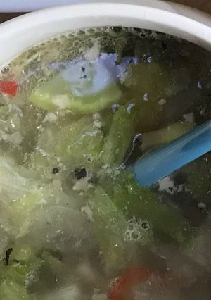 糖質オフ&EPA!鰯水煮缶と野菜のスープ-レシピのメイン写真