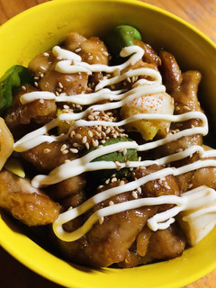 鶏肉と白ネギの簡単どんぶり-レシピのメイン写真