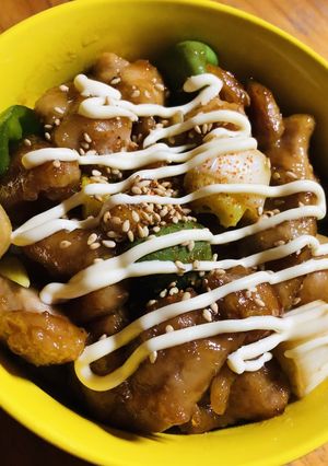 鶏肉と白ネギの簡単どんぶり-レシピのメイン写真