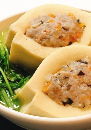 だし染み絶品！高野豆腐の肉詰め煮-レシピのメイン写真