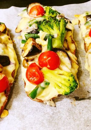 野菜スープでホワイトソース風タルティーヌ-レシピのメイン写真