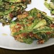 セリと納豆の天ぷら