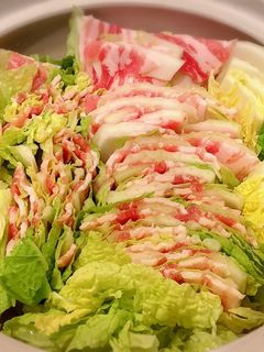 豚ばら肉と白菜のミルフィーユ鍋-レシピのメイン写真