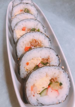 手作りナムルで！具沢山の美味しい☆キンパ-レシピのメイン写真