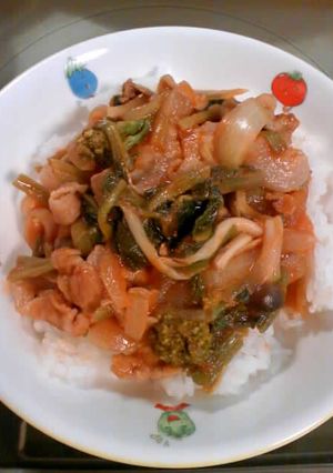 ケチャップ炒めどんぶり-レシピのメイン写真