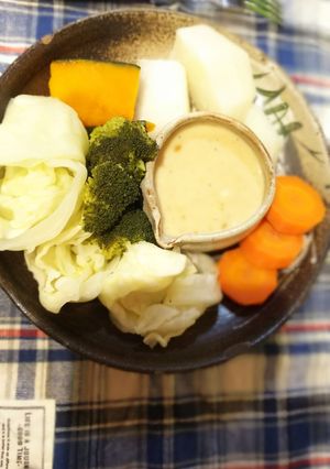野菜が美味しい♪みそクリームディップ-レシピのメイン写真