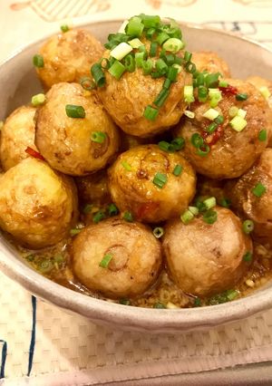 里芋のもっちり揚げ＊甘辛マヨだれ-レシピのメイン写真