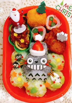 トトロ クリスマス キャラ弁-レシピのメイン写真
