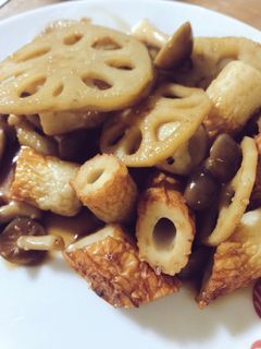 蓮根としめじとちくわの照り焼き-レシピのメイン写真