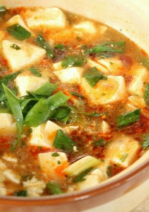 お一人様　レンチン　土鍋で麻婆豆腐-レシピのメイン写真