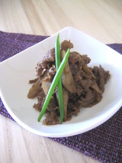 ゴボウと牛肉の炒め煮-レシピのメイン写真