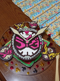 仮面ライダージオウ キャラチョコケーキ-レシピのメイン写真