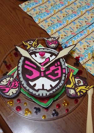 仮面ライダージオウ キャラチョコケーキ-レシピのメイン写真
