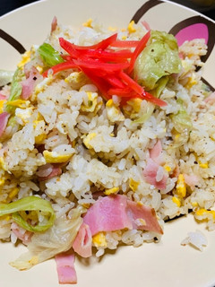 超かんたん、ベーコンレタスチャーハン-レシピのメイン写真