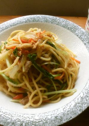 大豆と水菜入り・ツナパスタ♪-レシピのメイン写真