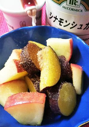 美味しいりんごとさつまいものバター炒め煮-レシピのメイン写真